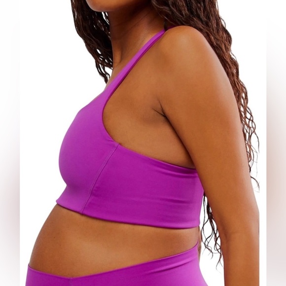 FP Movement X Hatch Never Better Square Neck Bra Fluorescent Berry Sz XS & S NWT - Picture 2 of 5